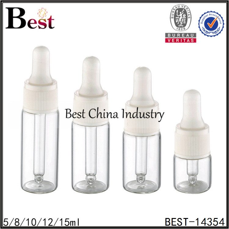 Hot Selling for
 transparent tube bottle white plastic dropper cap 5/8/10/12/15ml Factory for Vietnam