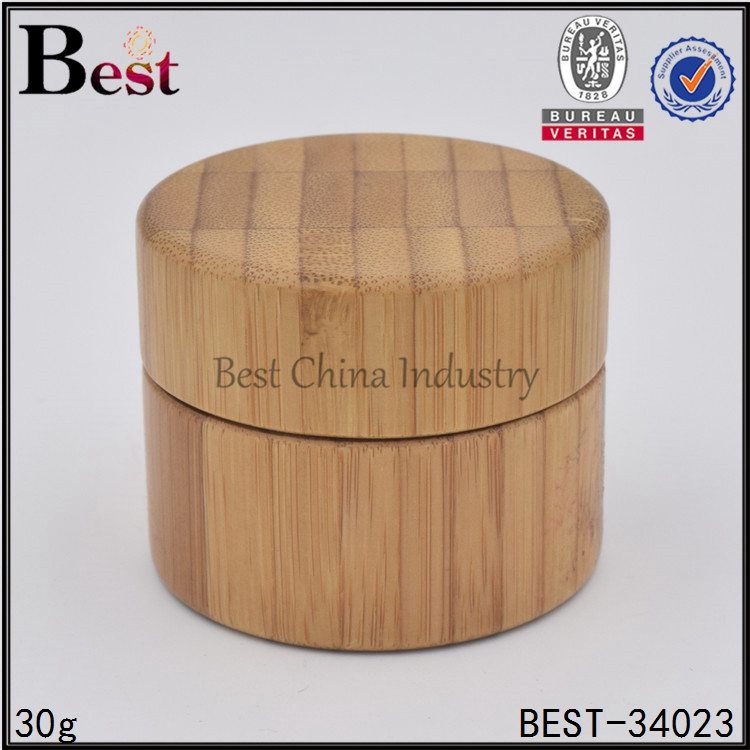 13 Years manufacturer
 bamboo jar with pp insider 30g Wholesale to Doha