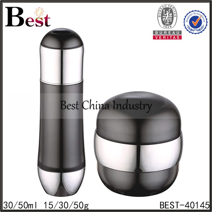Wholesale Discount
 gray acrylic pump bottle and acrylic jar 30/50ml, 30/50g Factory in Macedonia