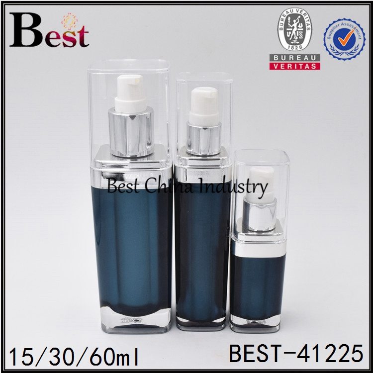 11 Years Factory wholesale
 green/blue acrylic lotion bottle 15/30/60ml Factory from Comoros