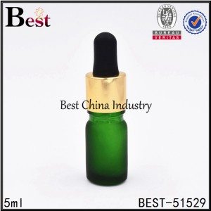 Lowest Price for
 mini green frost matte color glass dropper bottle 5ml 10ml Factory for Denver