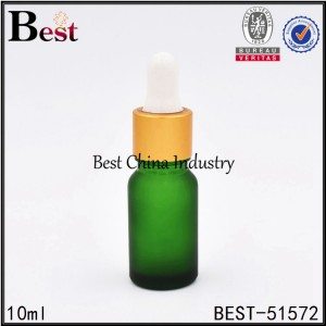 60% OFF Price For
 matte frosted green color glass bottle with gold dropper top 10ml 30ml Manufacturer in Macedonia