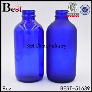 Personlized Products 
 amber green blue frosted cosmetic Boston glass essential oil bottle 8oz Manufacturer in Rio de Janeiro