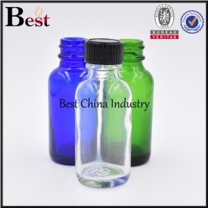 80% OFF Price For
 clear frosted green blue cosmetic Boston glass bottle with brush cap 1oz 2oz in Lyon