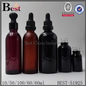 High reputation for
 frosted black amber red color glass essential oil bottle 10ml 50ml 60ml 100ml in Swansea